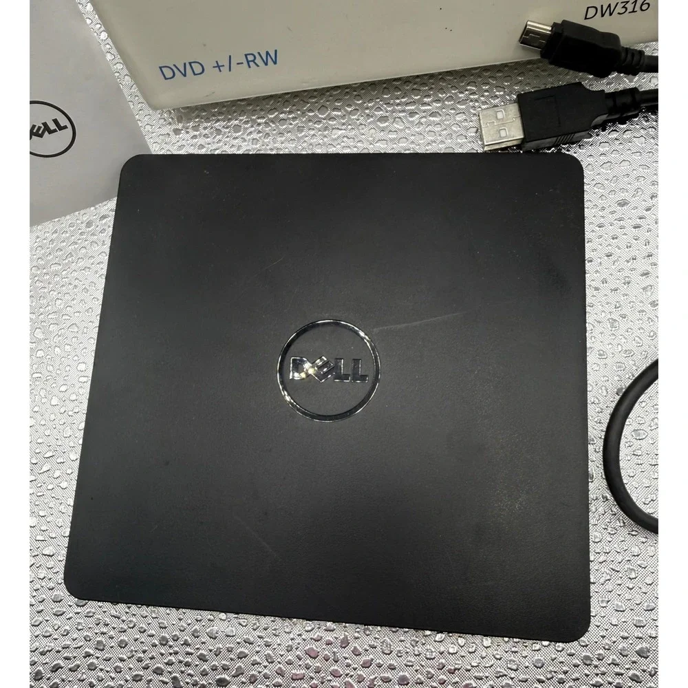 Dell External USB Slim DVD +/-RW Optical Drive DW316 Black